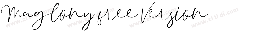 Maglony free Version字体转换